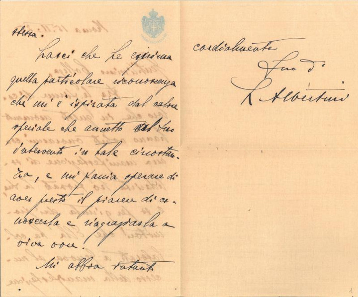 Lettera di Luigi Albertini a Giovanni Ansaldo, 15-02-1925 (2)